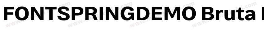 FONTSPRINGDEMO Bruta Pro字体转换